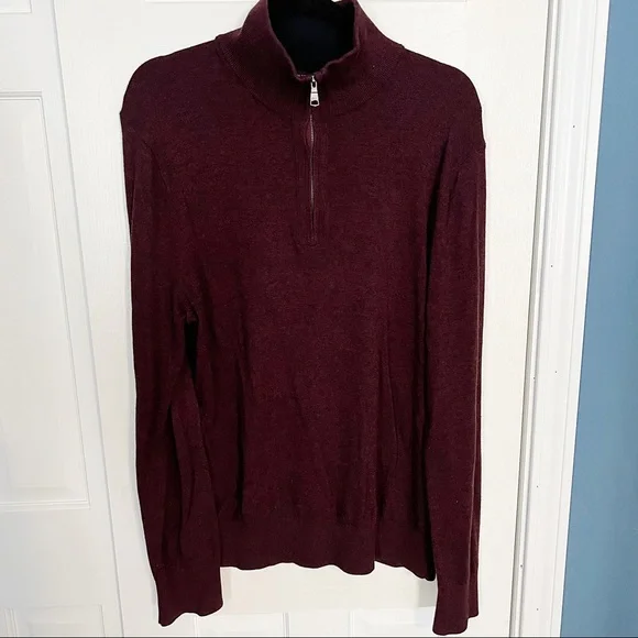 Banana Republic Luxe Collection Quarter-Zip Sweater - Picture 2 of 6